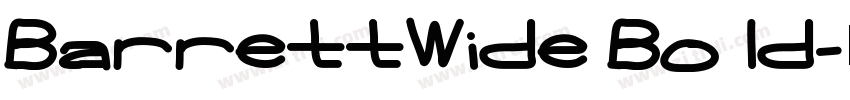 BarrettWide Bold字体转换